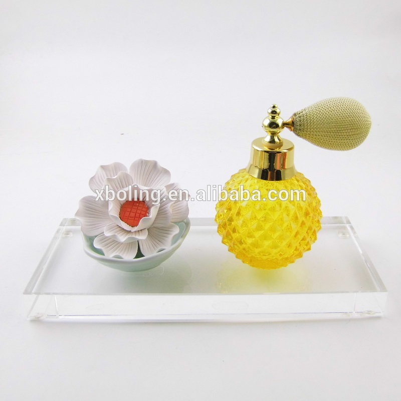 Fashional Air Freshener Glass Perfume Diffuser  Botter with Ceramic Flower Gift Set