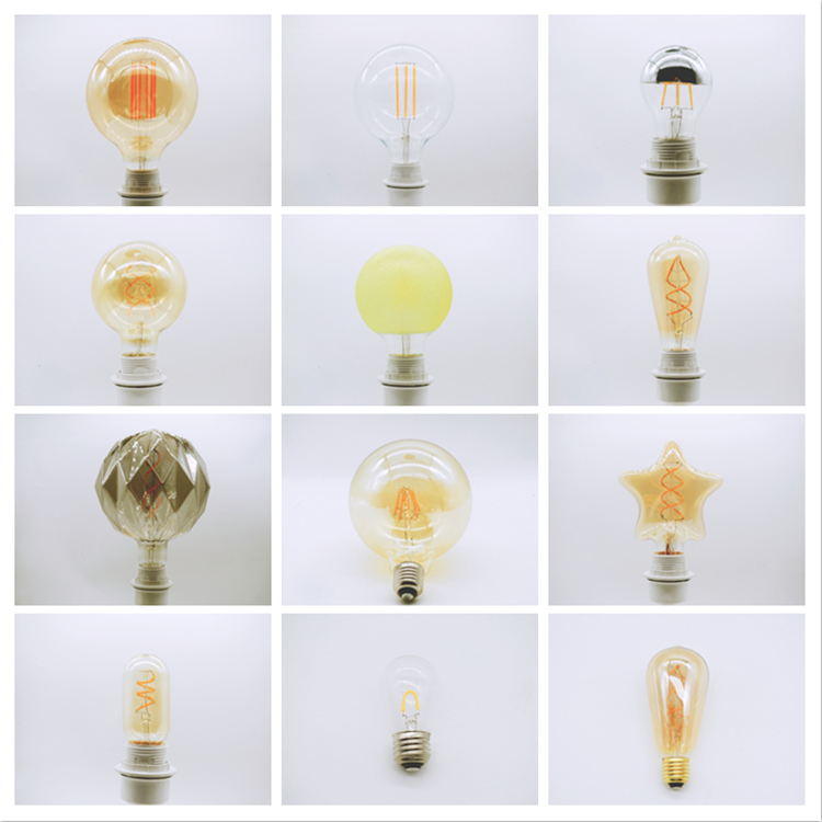 New Product Original Dimmable Retro Led Filament Light Bulb Globe Led Bulb Heart-Shaped Decorative for Bars Party Christmas