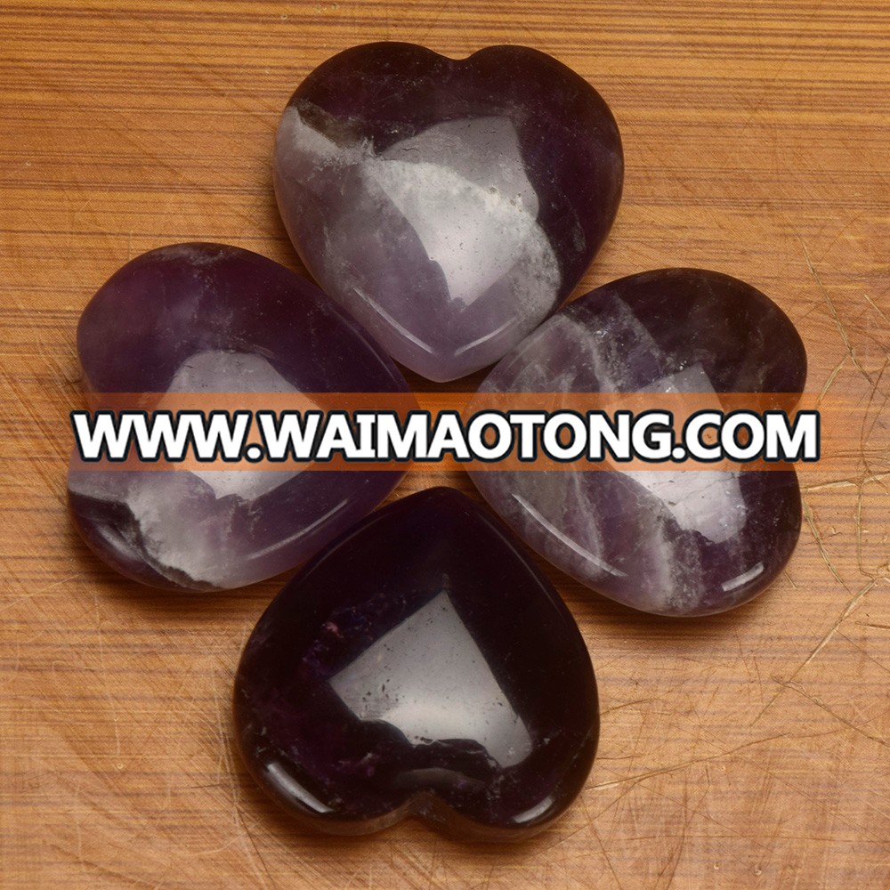 Amethyst geode hearts crystal hearts wholesale