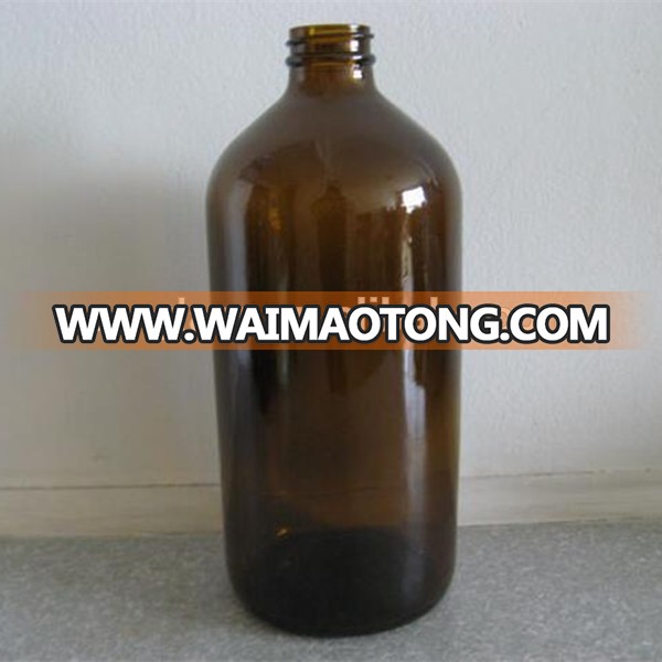 16oz 500ml amber boston bottle with bakelite cap