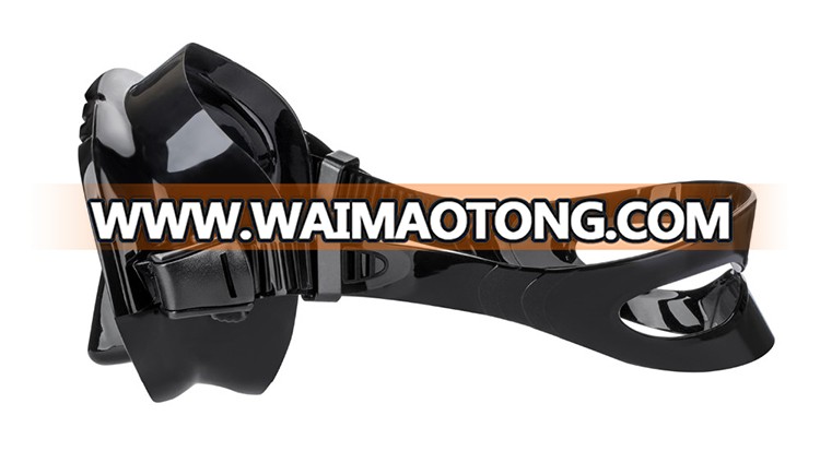 Wide View Underwater Single Lens liquid Silicone Frameless Diving Mask