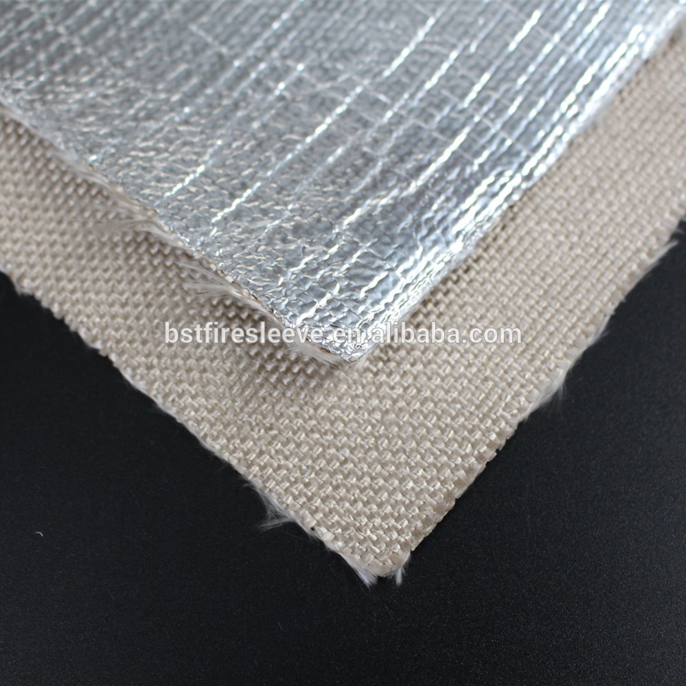 Heat Radiant Protection Aluminum Foil Backed Fiberglass Cloth