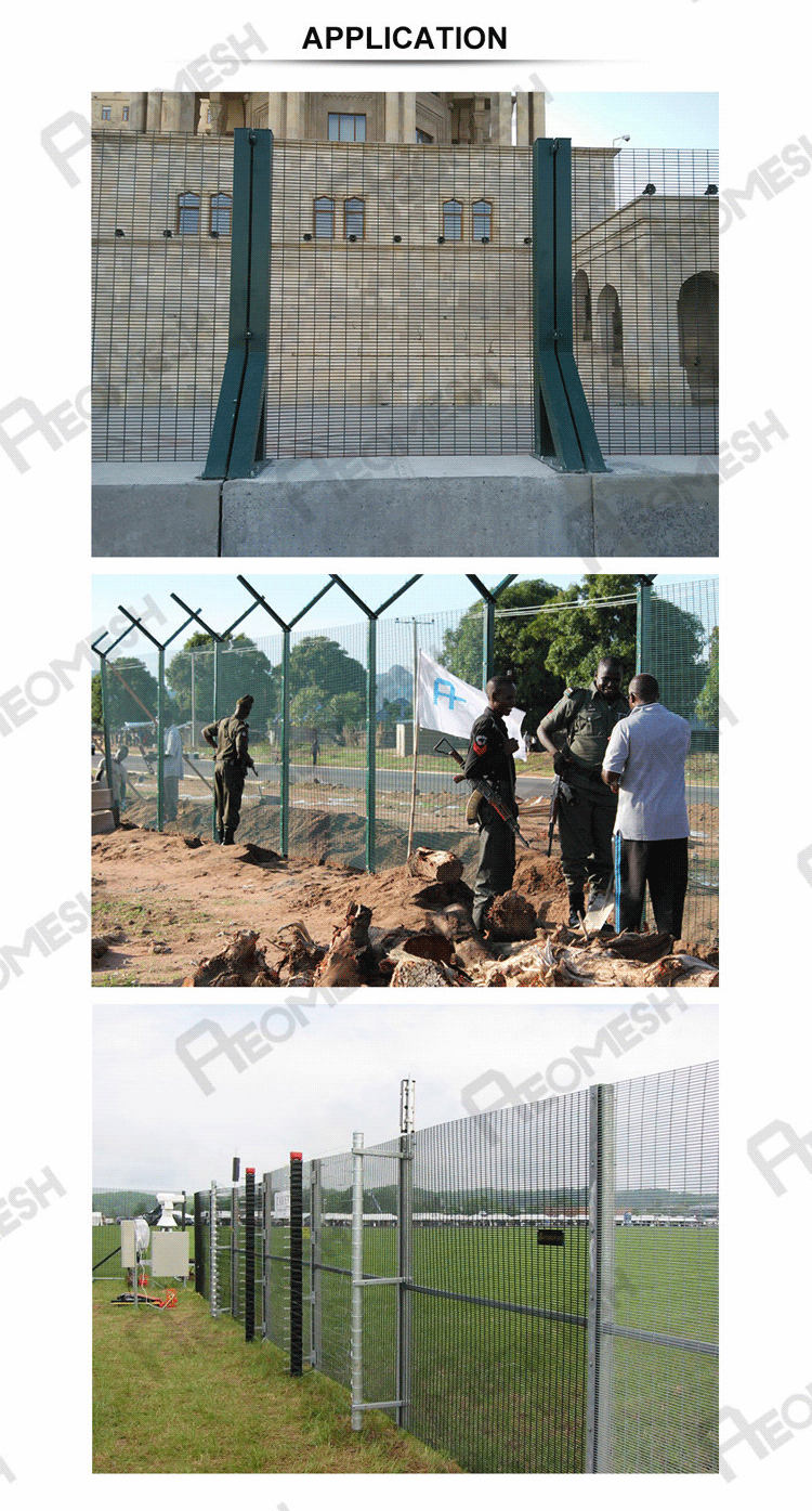 Outdoor Use High Security Fence with Full Accessories (China ISO Factory)