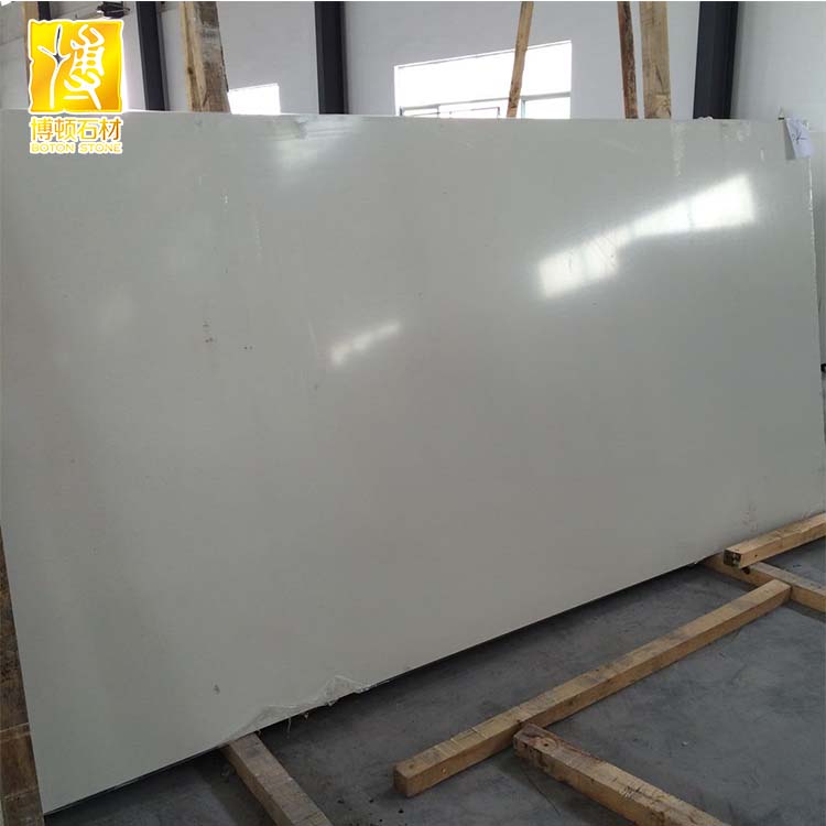 Polished quartz slabs white engineered quartz stone