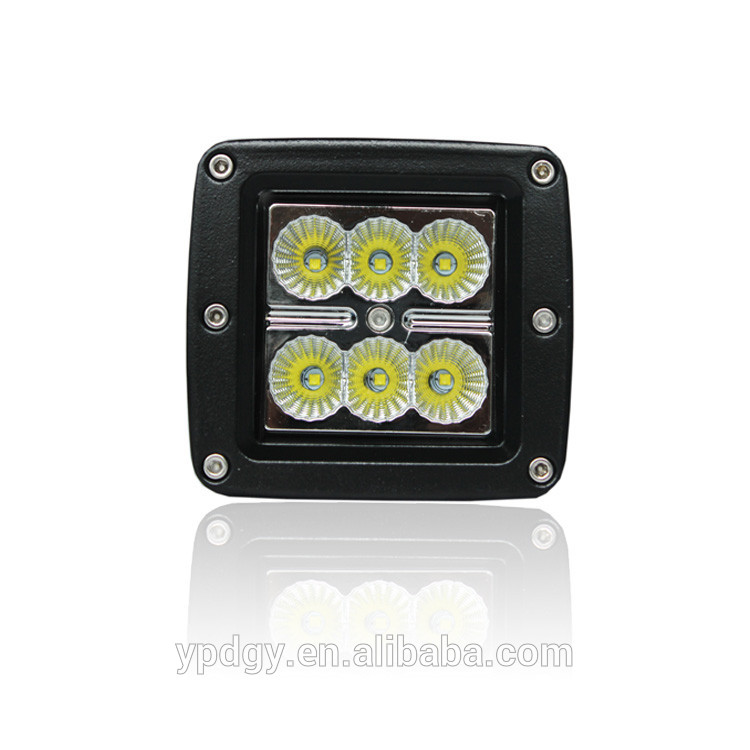 18w 6pcs*3w spot led work light for truck,off road