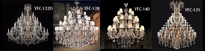 very large size tiered energy saving light source wedding hotel banquet hall chandelier lighting for high ceiling