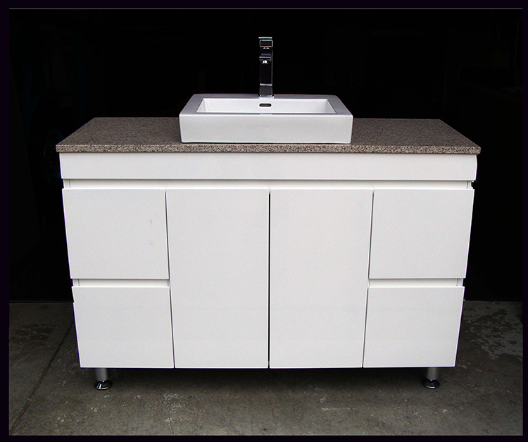 China Made Cheap Single RTA Hotel PVC Bathroom Vanity