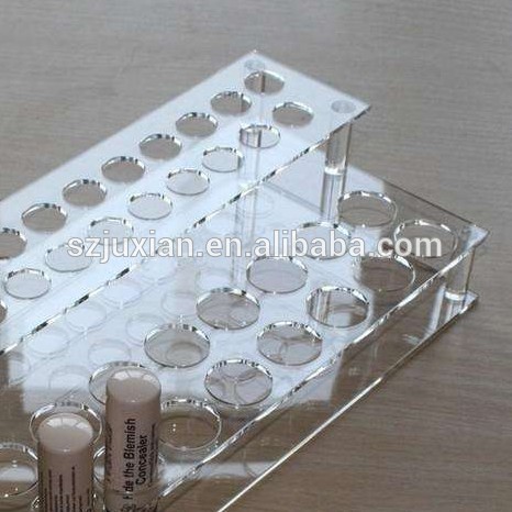 step shape high clear PMMA/acrylic desktop pen display stand & racks