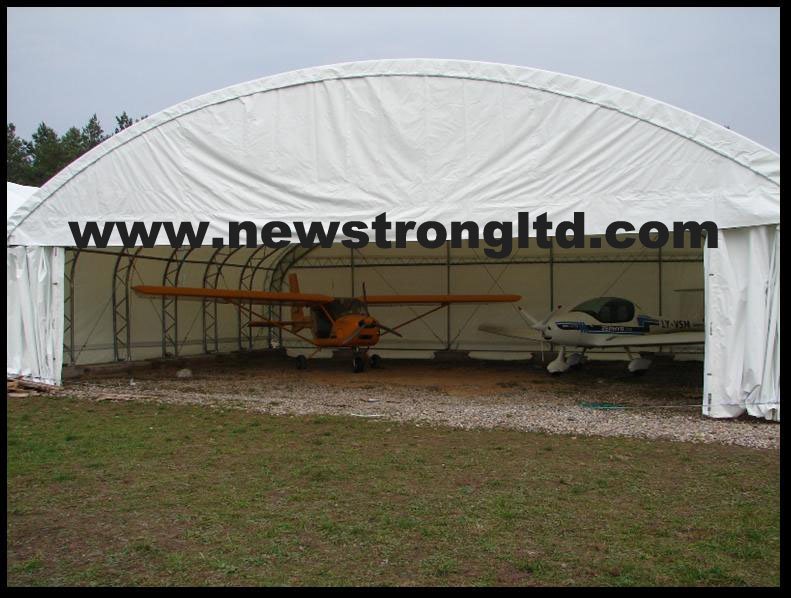 Trussed Steel PVC Aircraft Hangar