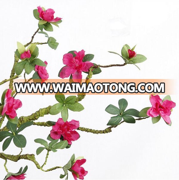 Wholesale 10 heads artificial azalea flower for home decoration