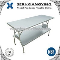 NSF Approval Popular Design 2 Tiers Stainless Steel Equipment Stand with Backsplash for Commercial Kitchen or Restaurant