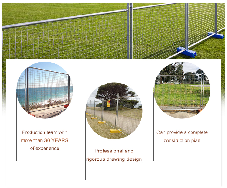 High quality galvanized temporary fencing for sale