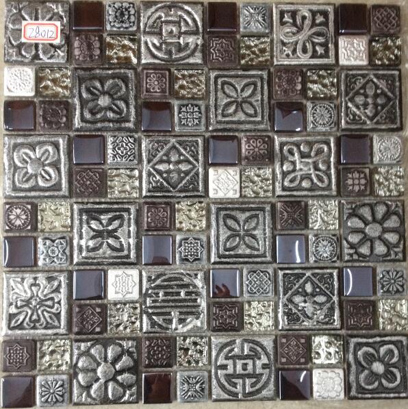 Home wall decoration choice 48x48mm porcelain mosaic