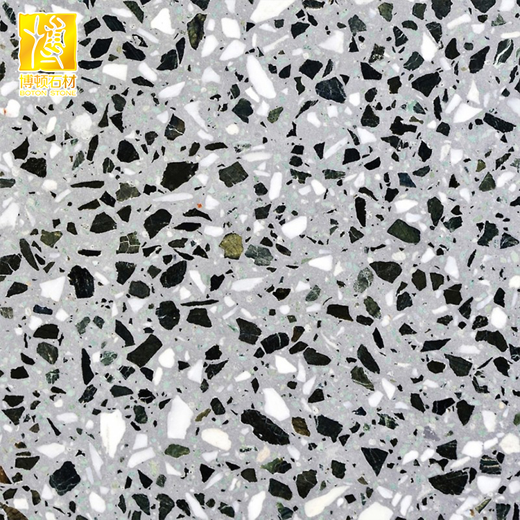 Composite terrazzo stone floor tiles