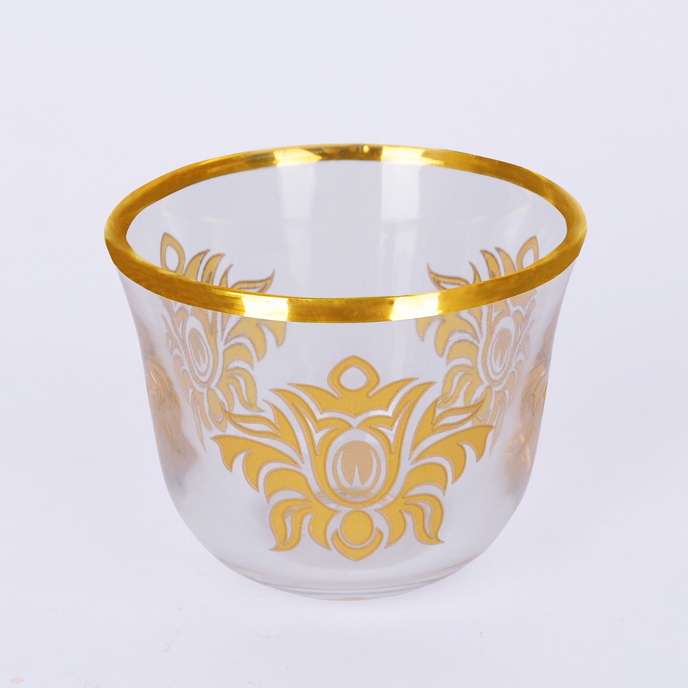 30cm Tall Golden Glass Flower Vase Decorative Wedding Vase With Gift Box