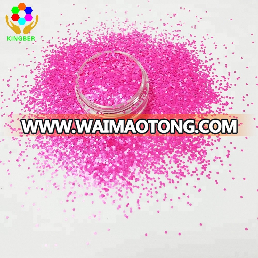 hot selling new colors fluorescent cosmetic glitter