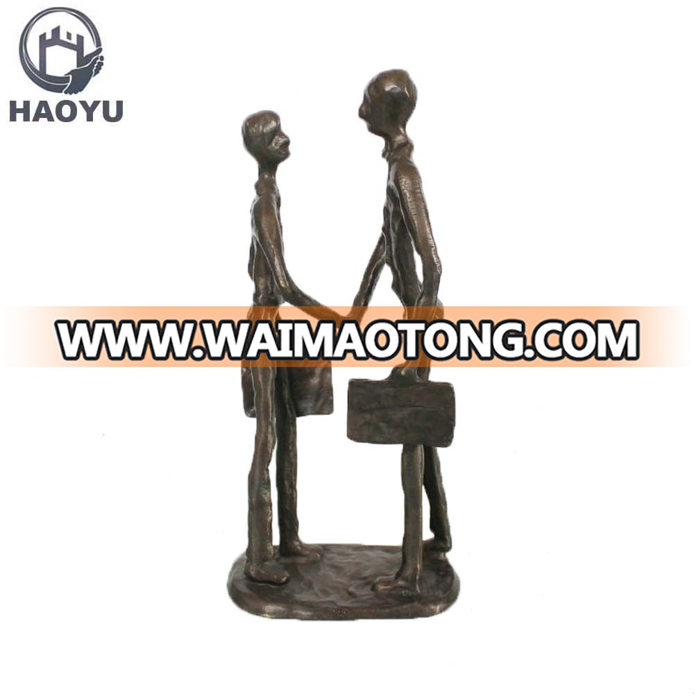 cast iron metal art sculpture for home decoration the cooperation