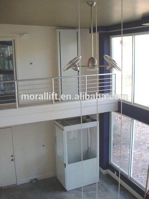 Small vertical home elevator