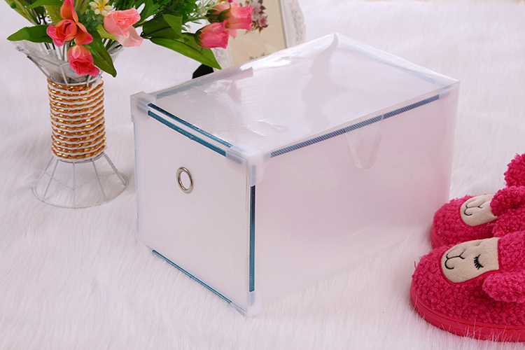 Promotional Foldable Clear PP Plastic Shoe Storage Box