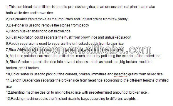 Complete auto rice mill production line