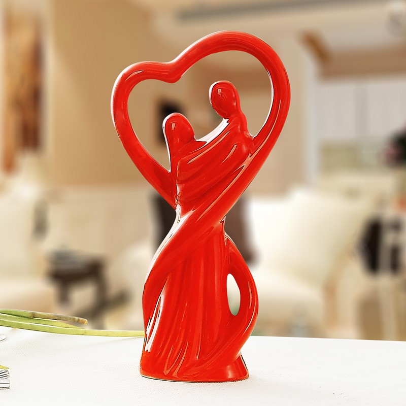 lovely design modern couple ceramic gifts decoration