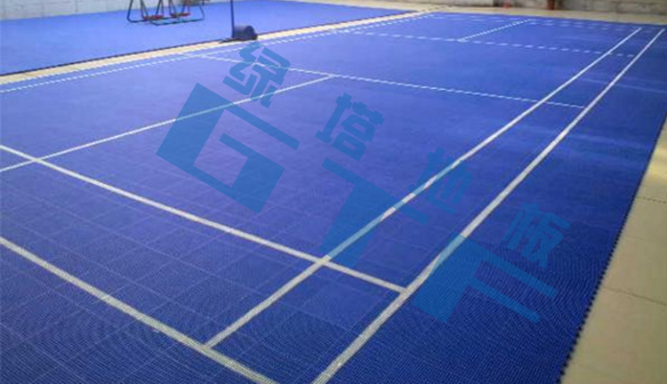 High Density PP Badminton Court Removable Sports Flooring Interlocking