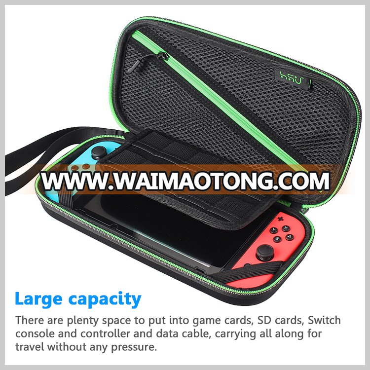 HSU Carrying Case Carry Bag Protective Storage Bag With 8 Game Holder for Nintendo Switch