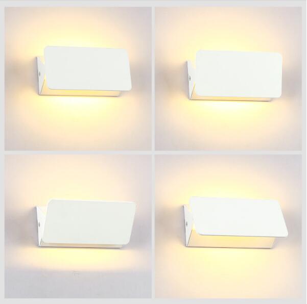 Aluminum white/black square adjustable LED wall lights 5W 10W up and down led wall lighting