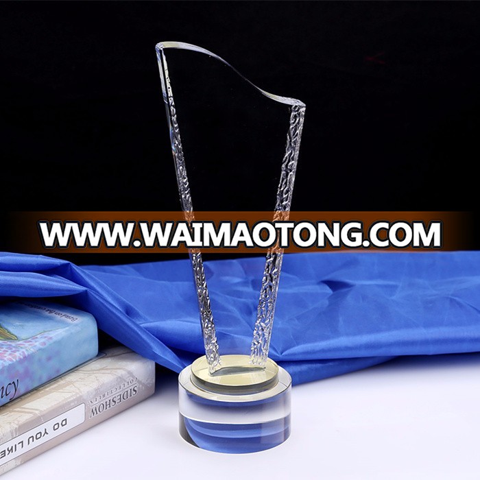 DIY Customized Sports Medal Crystal Trophy for Souvenir Gifts