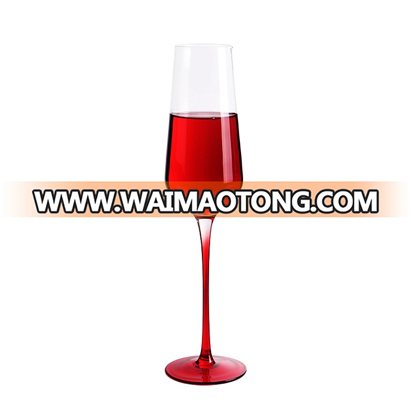 High Quality Transparent Hand Cut Wine Glass Gift Set