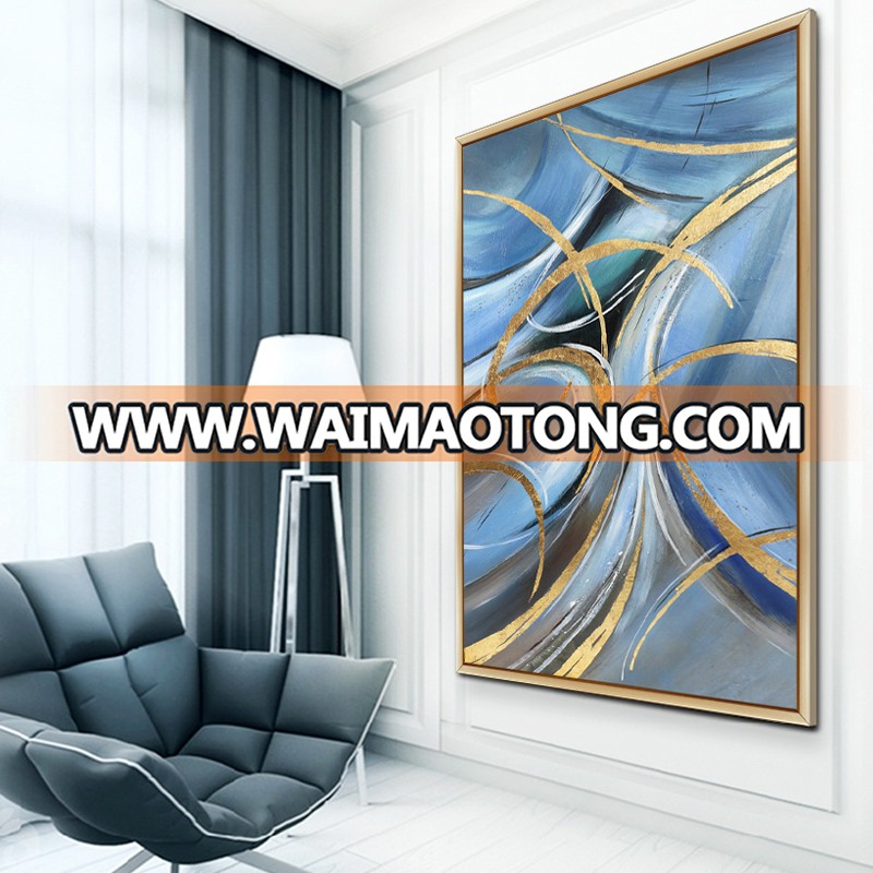 Wall hanging large Hand-painted Oil Paintings abstract Picture with frames