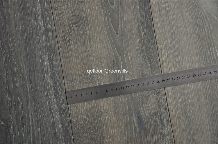 European oak engineered wood flooring grey color big plank