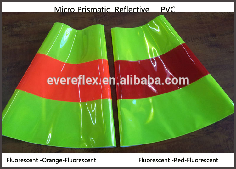 PVC Prismatic Reflective Traffic Cone Sleeve for Safety