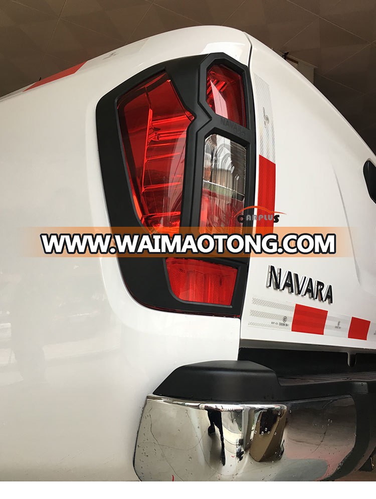 ABS plastic accessories tail lamp cover for 2015 NAVARA NP300