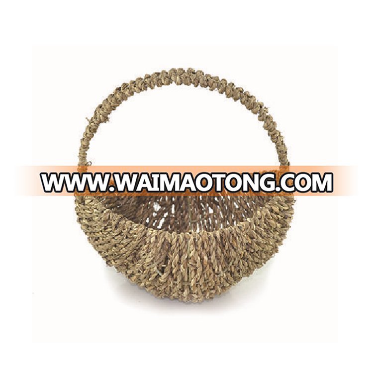 Seagrass Wicker Storage Basket For Home Garden