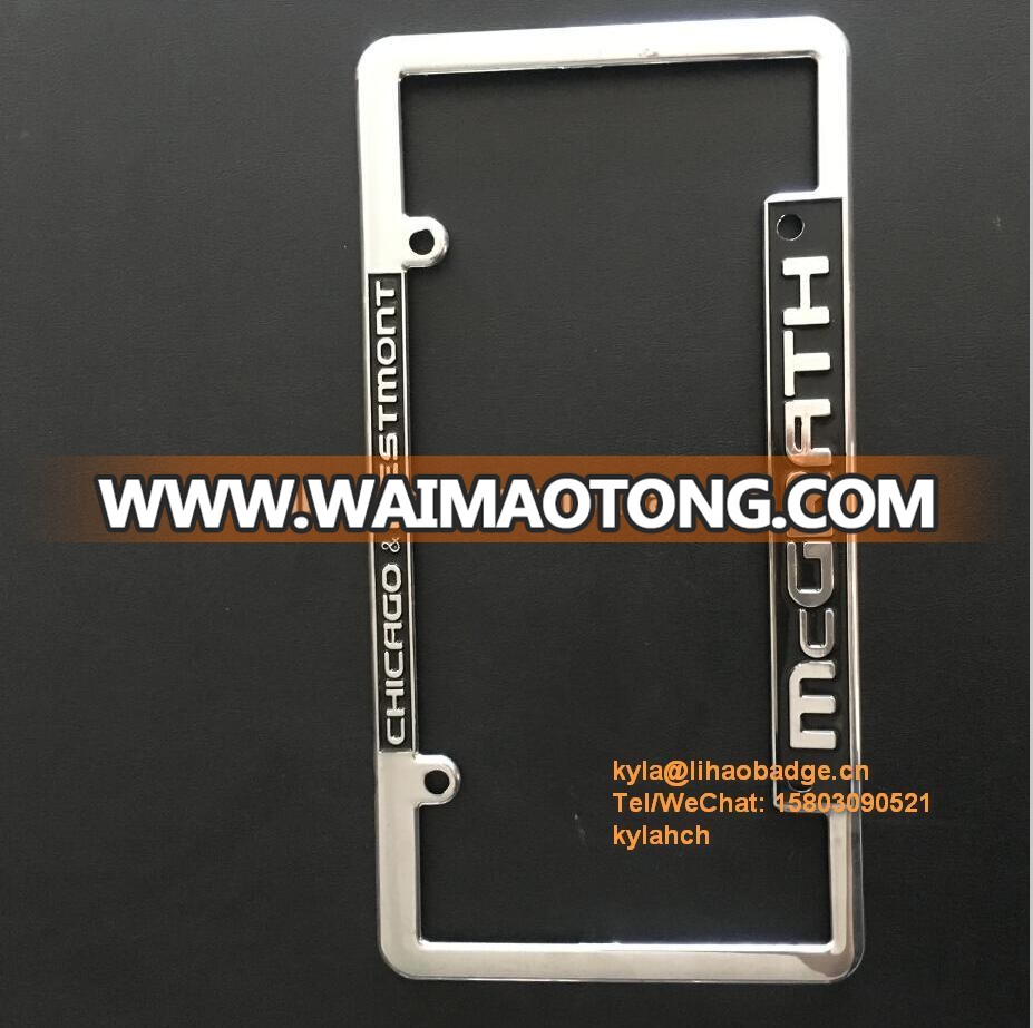 Direct factory Car license plate holder, ABS/aluminum truck number plate  frame