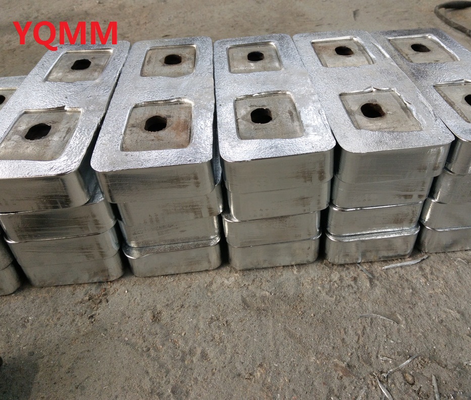 Anti-corrosion bolt type znic block anode Corrosion protection for Marine