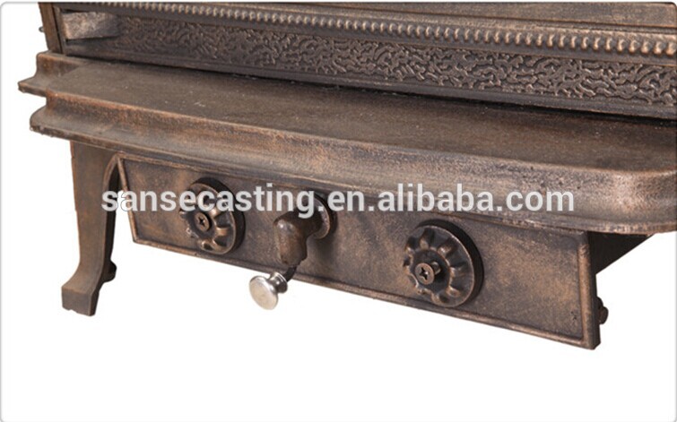 New design cast iron burner stove, wood stove BSC324