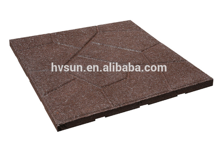 Anti-slip durable red ground mat outdoor EPDM rubber flooring tiles