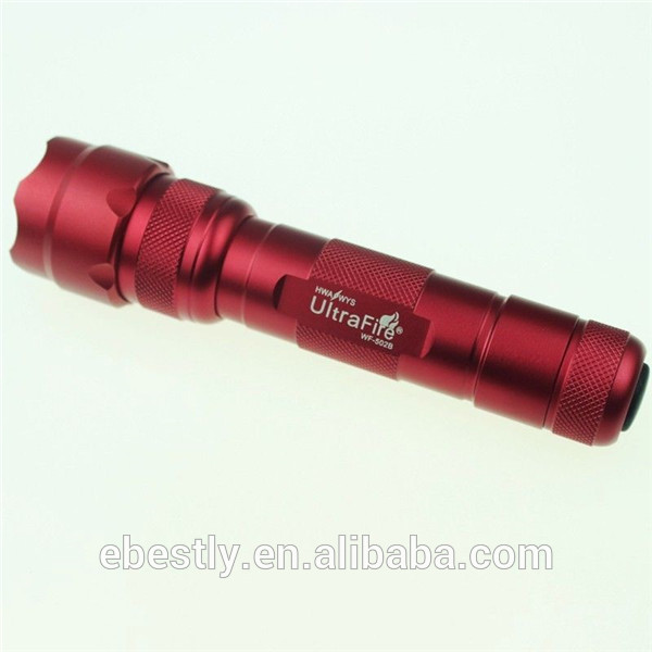 Popular long lighting distance flashlight with great price ultrafire flashlight