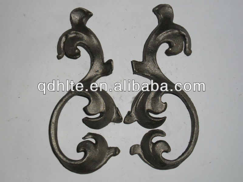 wrought iron flowers and leaves,cast steel flowers and leaves