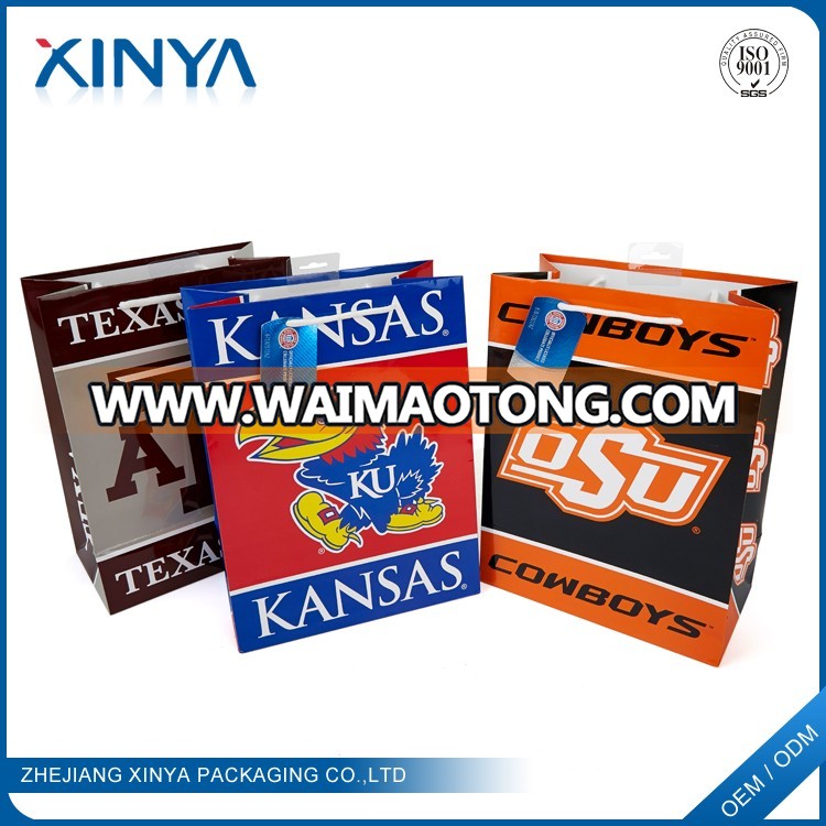 XINYA China Factory Sales Custom Printed Cheap Paper Bags No Minimum For Shopping