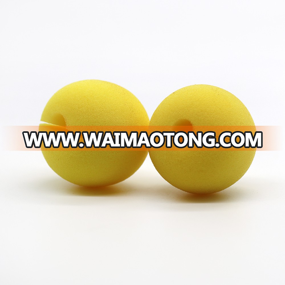 China Factory Yellow Color Party Favor Accessories for Halloween Christmas Birthday New Year, Polyurethane Foam Clown Nose