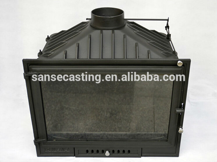 cast iron material and wood fireplace type solid fuel fireplace BSC328