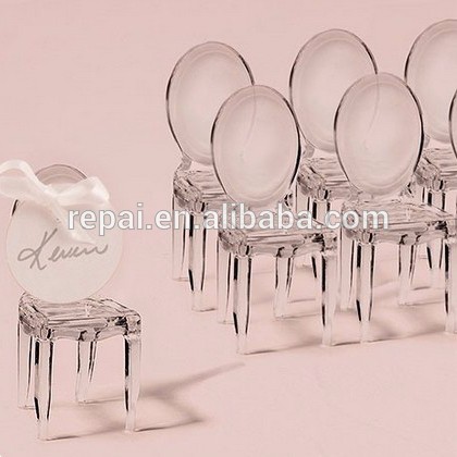 miniature clear Acrylic Chair Place Card Holder wedding favor party favor