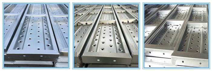 Q235 Punched Pre Galvanized Metal Deck For Scaffoldings