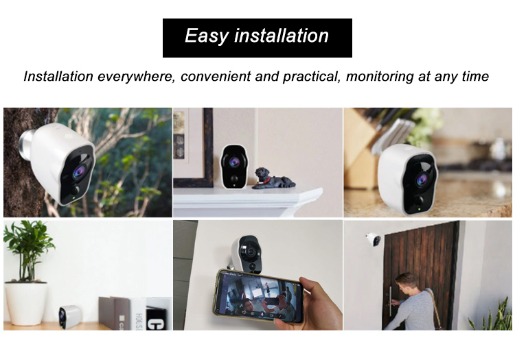 popular new style innovative products Wireless easy installation cctv Security Camera for modern families