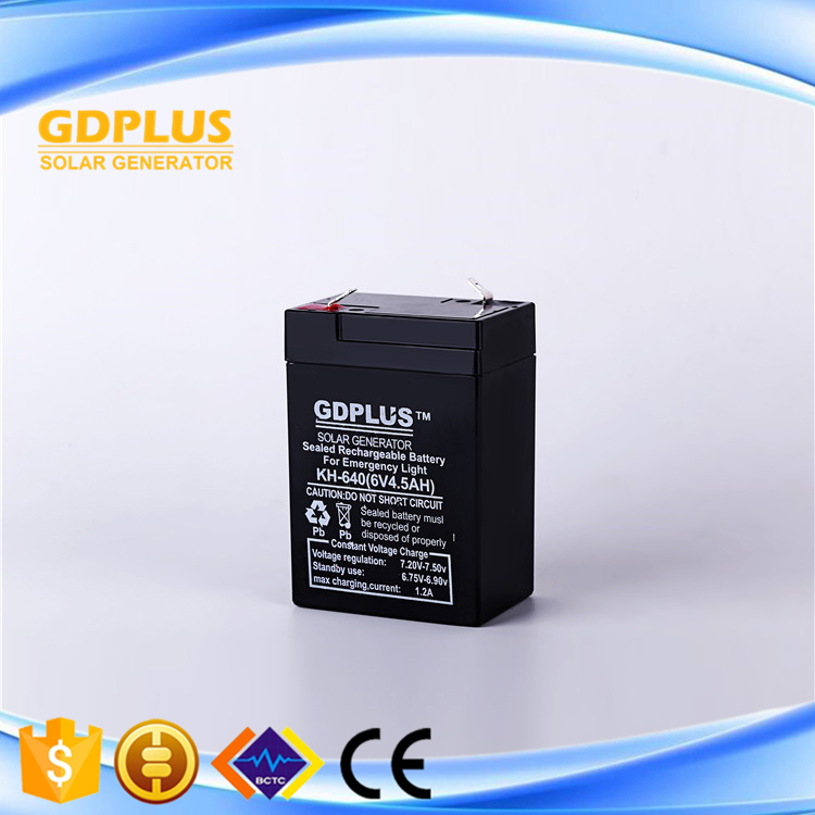 2018 good quality 6v 4500 mAH lead acid battery rechargeable battery