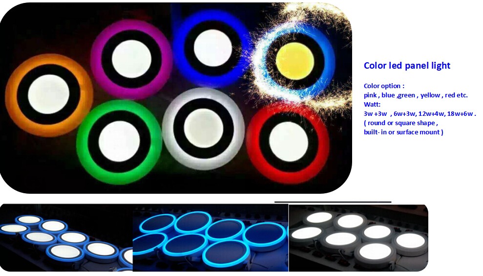 Alibaba Trade assurance two colors round led panel lights with low price