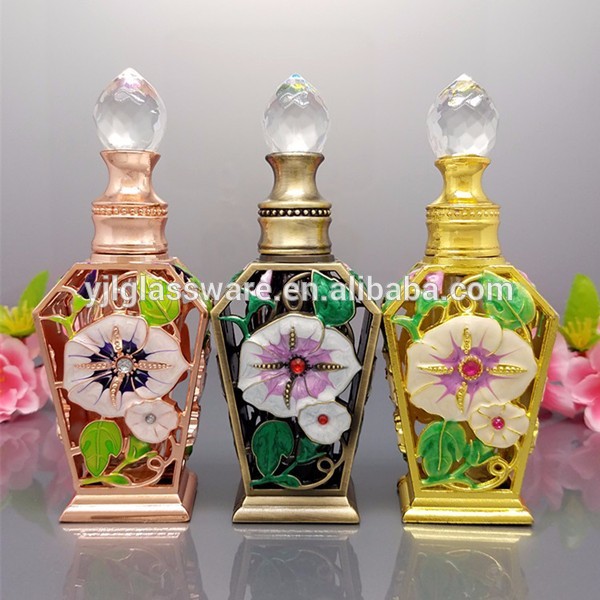 wholesale price elegant design decorative 12ml empty glass bottles for essential oils